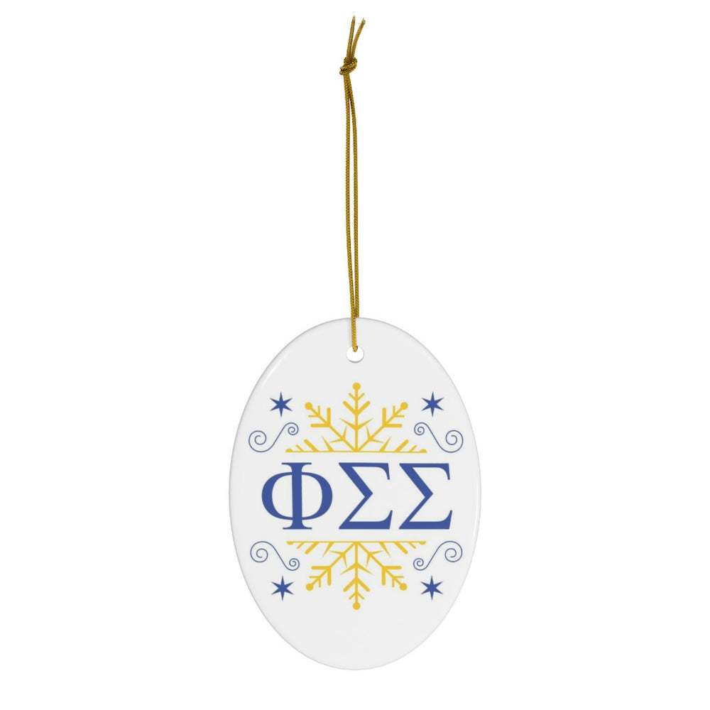 Phi Sigma Sigma Holiday Color Snowflake Christmas Ornaments Phi Sigma Sigma Holiday Color Snowflake Christmas Ornaments