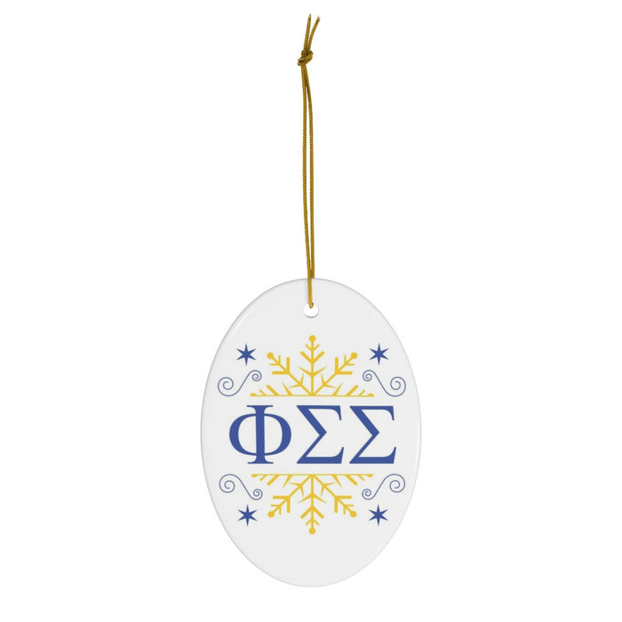 Phi Sigma Sigma Holiday Color Snowflake Christmas Ornaments Phi Sigma Sigma Holiday Color Snowflake Christmas Ornaments