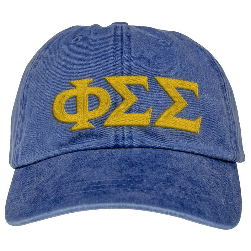 Phi Sigma Sigma Lettered Premium Pastel Hat Phi Sigma Sigma Lettered Premium Pastel Hat