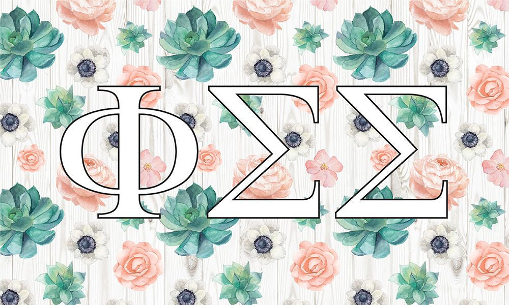 Phi Sigma Sigma New Succulent Flag Phi Sigma Sigma New Succulent Flag
