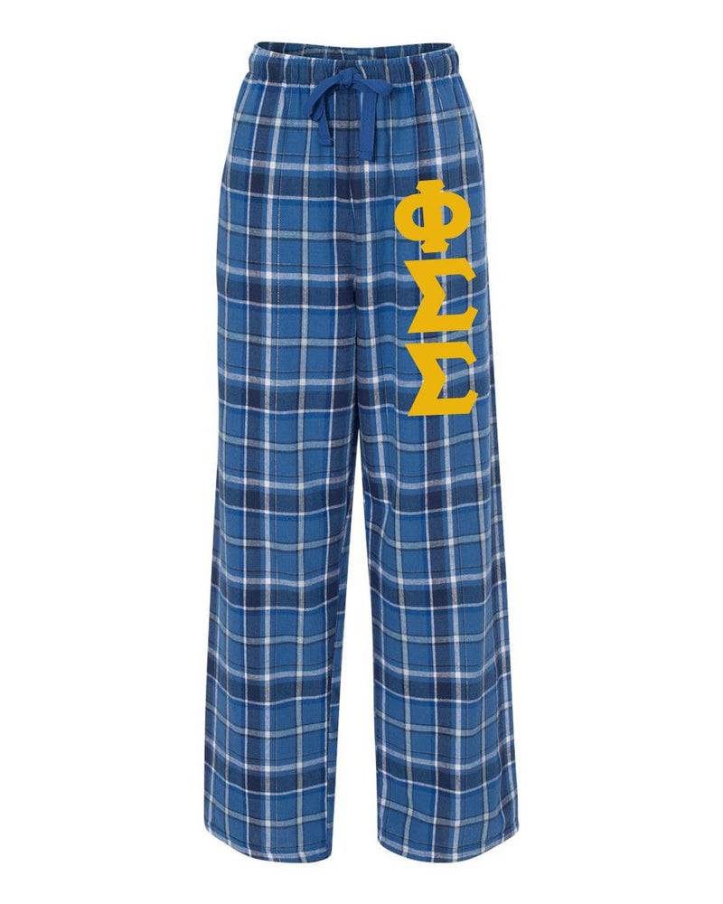 Phi Sigma Sigma Pajamas Flannel Plaid Pant Phi Sigma Sigma Pajamas -  Flannel Plaid Pant