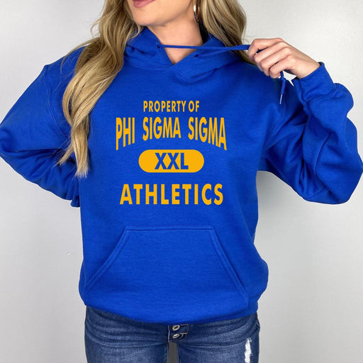 Sweatshirts Phi Sigma Sigma Property Of Athletics Hooded Sweatshirts