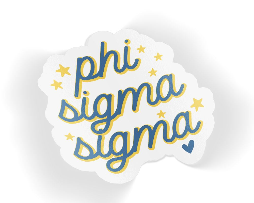 Phi Sigma Sigma Star Sticker Phi Sigma Sigma Star Sticker