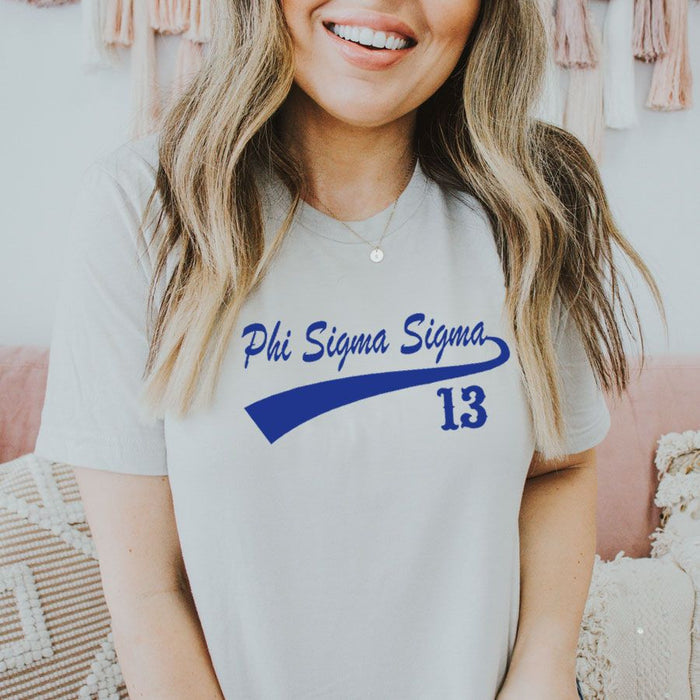 Phi Sigma Sigma Tail T Shirts Phi Sigma Sigma Tail T-Shirts
