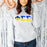 Printify Phi Sigma Sigma Two Tone Lettered Hooded Sweatshirts Phi Sigma Sigma Two Tone Lettered Hooded Sweatshirts