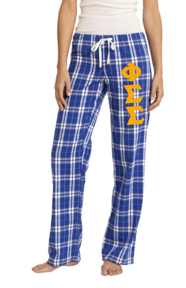 Phi Sigma Sigma Women's Flannel Plaid Pant Pj's Phi Sigma Sigma Women's Flannel Plaid Pant - PJ's