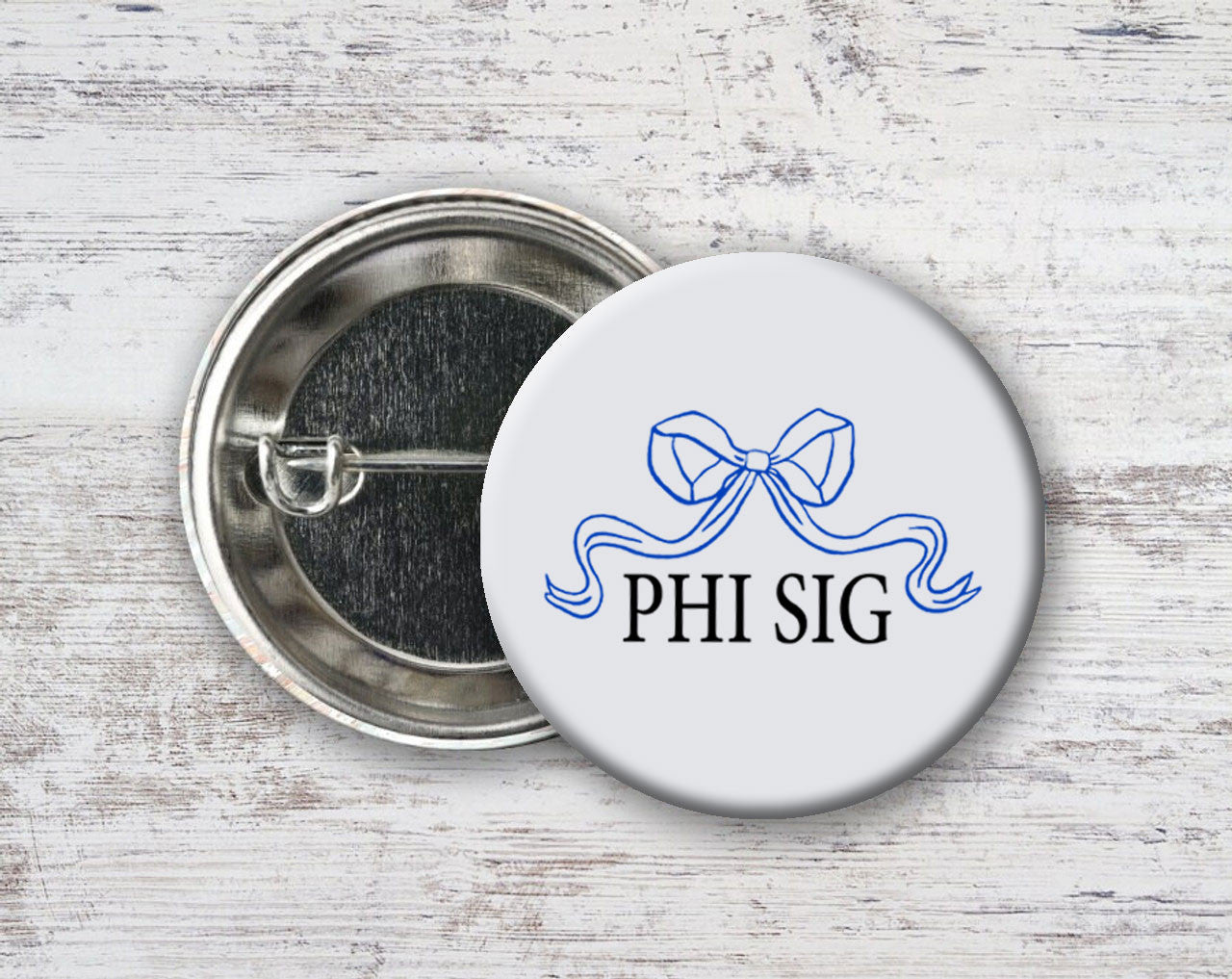Phi Sigma Sigma Nickname Bow Pin Buttons Phi Sigma Sigma Nickname Bow Pin Buttons