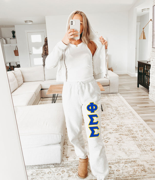 Phi Sigma Sigma Lettered Sweatpants Phi Sigma Sigma Lettered Sweatpants