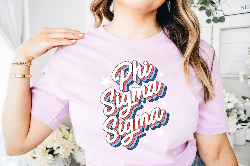 Phi Sigma Sigma Flashback Tees Phi Sigma Sigma Flashback Tees