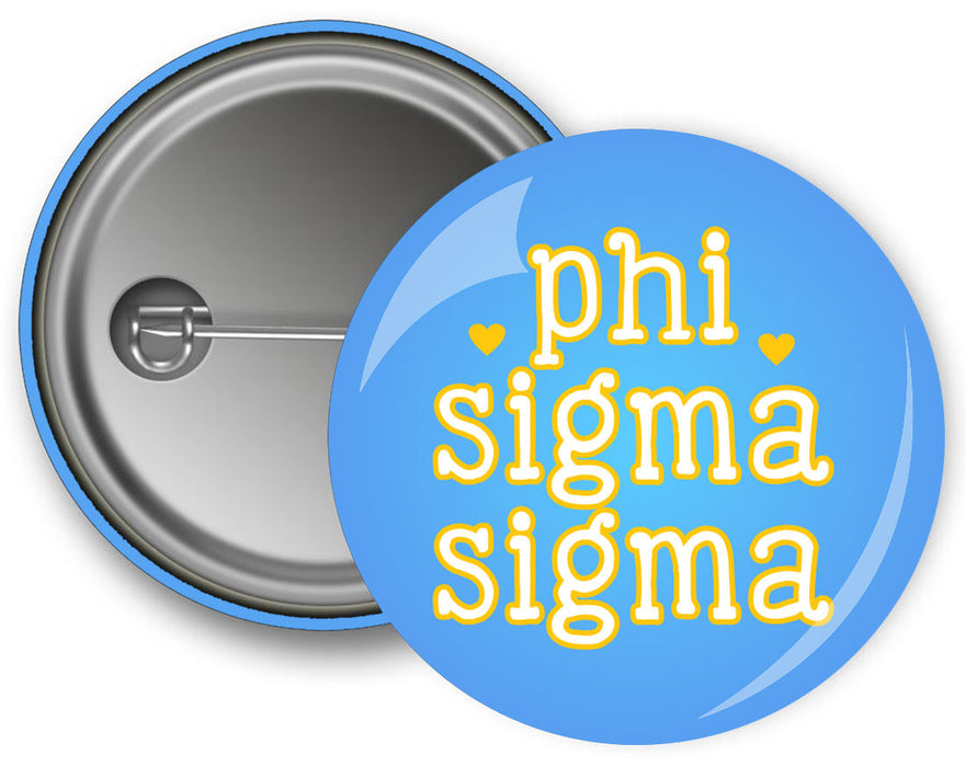 Phi Sigma Sigma Cutie Button Phi Sigma Sigma Cutie Button