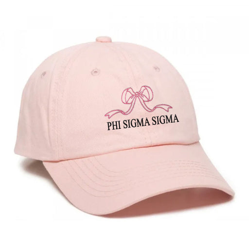 Phi Sigma Sigma Phi Sigma Sigma Bows Baseball Cap