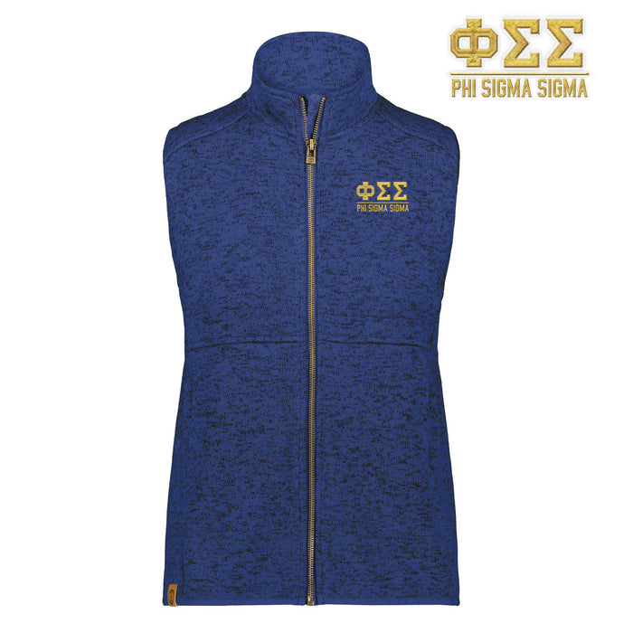 Phi Sigma Sigma Alpine Sweater Fleece Vest Phi Sigma Sigma Alpine Sweater Fleece Vest