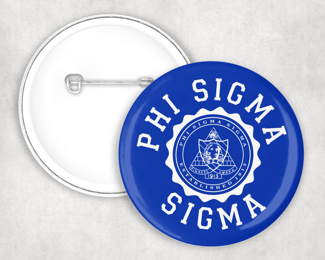 Phi Sigma Sigma Seal Crest Pin Buttons Phi Sigma Sigma Seal Crest Pin Buttons