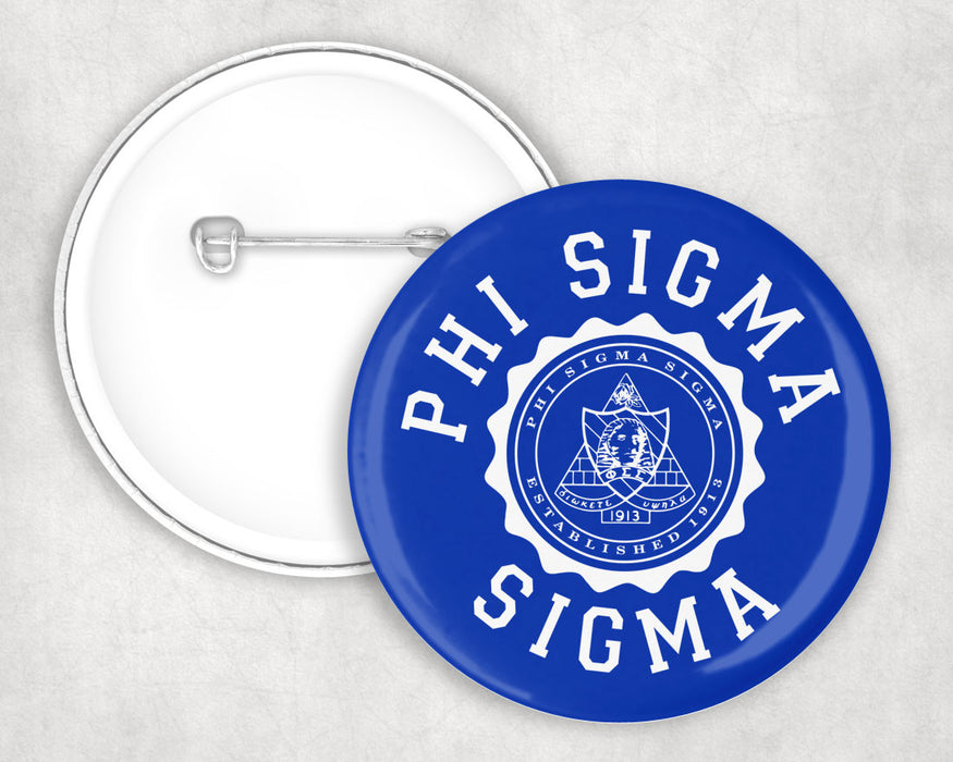 Phi Sigma Sigma Seal Crest Pin Buttons Phi Sigma Sigma Seal Crest Pin Buttons