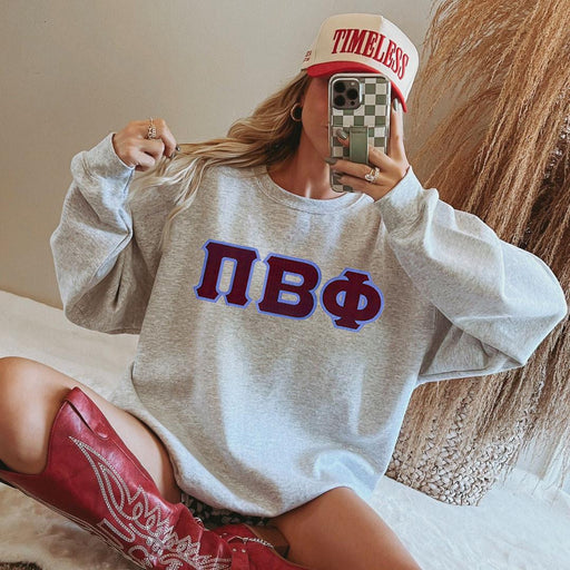 Pi Beta Phi Pi Beta Phi - 2 Day Ship Twill Crewneck Sweatshirt