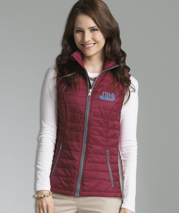 Pi Beta Phi Arrow Quilted Vest Pi Beta Phi Arrow Quilted Vest