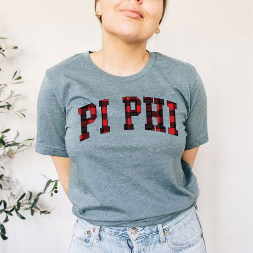 Pi Beta Phi Pi Beta Phi Christmas Plaid Tee