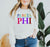 Pi Beta Phi Colors Upon Colors Crewneck Sweatshirt Pi Beta Phi Colors Upon Colors Crewneck Sweatshirt