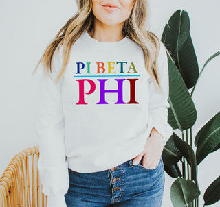Pi Beta Phi Pi Beta Phi Colors Upon Colors Crewneck Sweatshirt