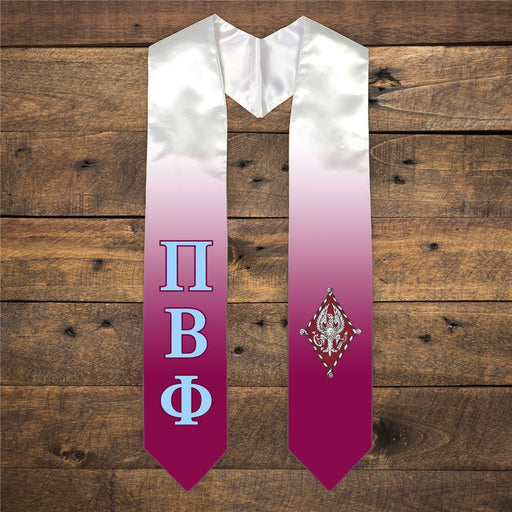 Pi Beta Phi Pi Beta Phi Extra Fancy Simple Greek Graduation Stole W Crest