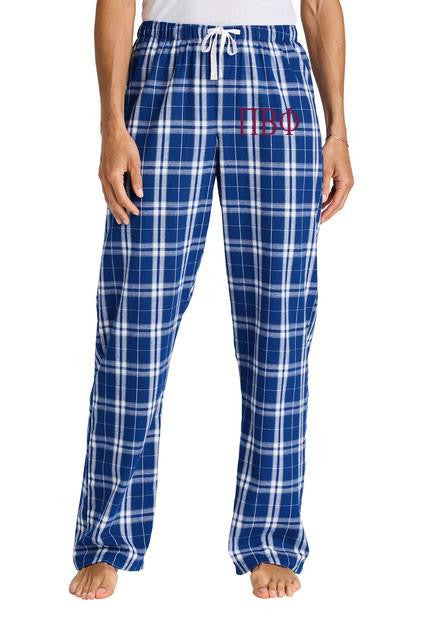 Pi Beta Phi Flannel Lettered Plaid Pj's Pi Beta Phi Flannel Lettered Plaid PJ's