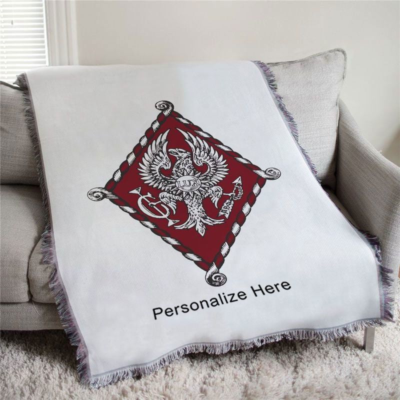 Pi Beta Phi Full Color Crest Afghan Blanket Throw Pi Beta Phi Full Color Crest Afghan Blanket Throw