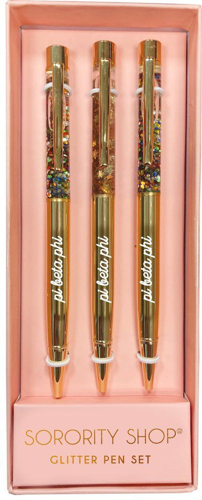 Pi Beta Phi Glitter Pens (set Of 3) Pi Beta Phi Glitter Pens (Set of 3)