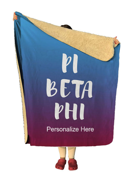 Pi Beta Phi Pi Beta Phi Gradient Sherpa Lap Blanket