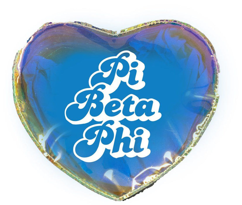 Pi Beta Phi Heart Shaped Makeup Bag Pi Beta Phi Heart Shaped Makeup Bag
