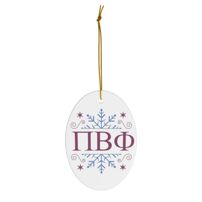 Pi Beta Phi Holiday Color Snowflake Christmas Ornaments Pi Beta Phi Holiday Color Snowflake Christmas Ornaments