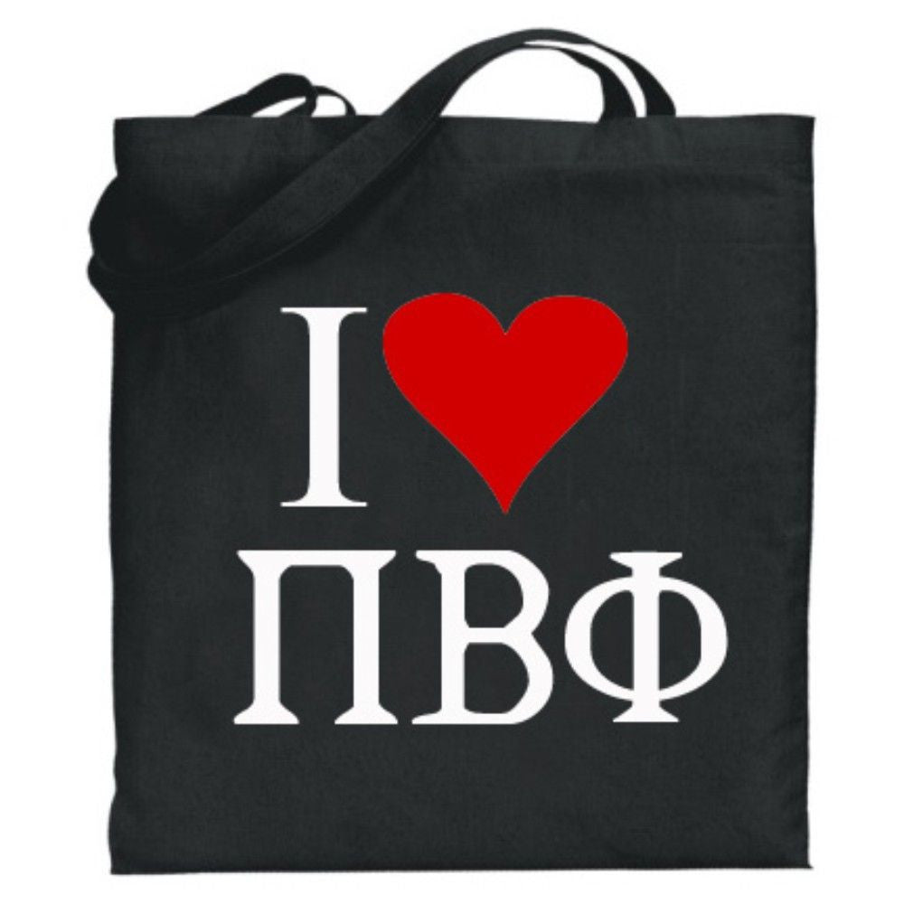 Pi Beta Phi I Love Tote Bags Pi Beta Phi I Love Tote Bags
