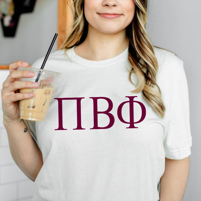 Printify Pi Beta Phi Lettered Tees $24.95! Pi Beta Phi Lettered Tees - $24.95!