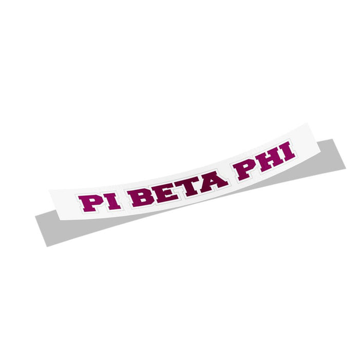 Pi Beta Phi Long Window Sticker Pi Beta Phi Long Window Sticker