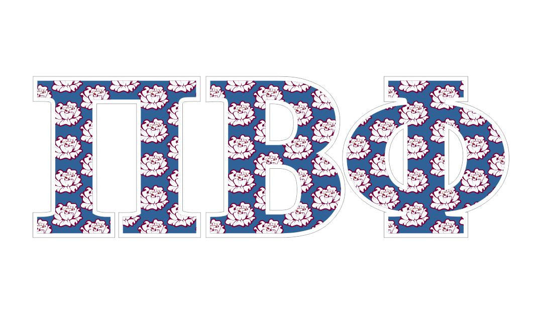 Pi Beta Phi Mascot Greek Letter Sticker 2.5" Tall Pi Beta Phi Mascot Greek Letter Sticker - 2.5