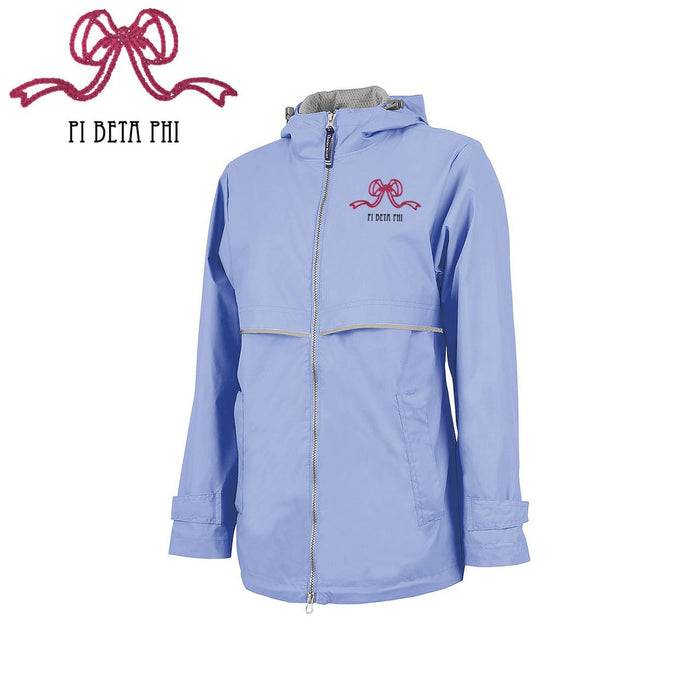 Pi Beta Phi New Englander Bows Rain Jacket Pi Beta Phi New Englander Bows Rain Jacket