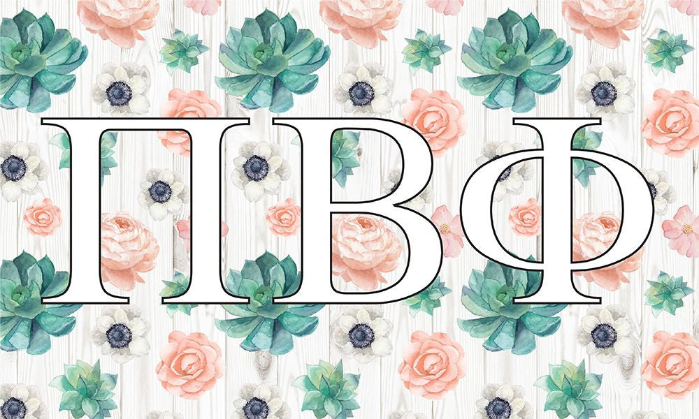 Pi Beta Phi New Succulent Flag Pi Beta Phi New Succulent Flag