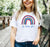Printify Pi Beta Phi Rainbow Tees Pi Beta Phi Rainbow Tees