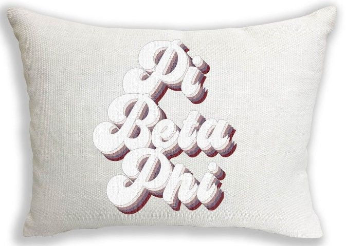 Pi Beta Phi Retro Throw Pillow Pi Beta Phi Retro Throw Pillow