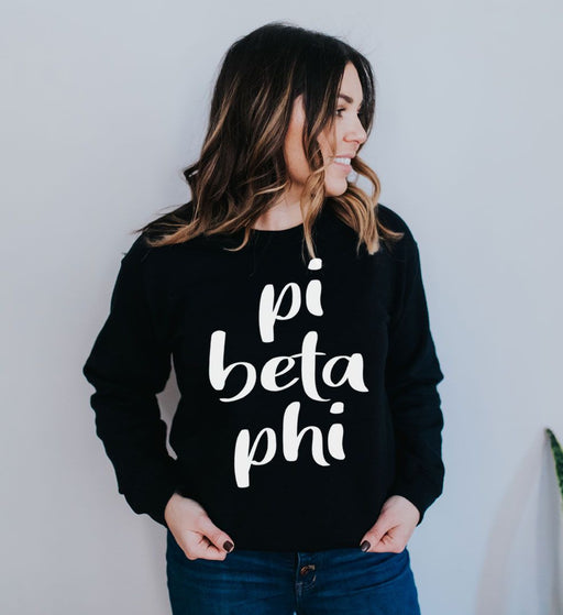 Pi Beta Phi Pi Beta Phi Script Crew Sweatshirt