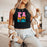 Printify Pi Beta Phi Shagadelic Racer Tank Pi Beta Phi  Shagadelic Racer Tank