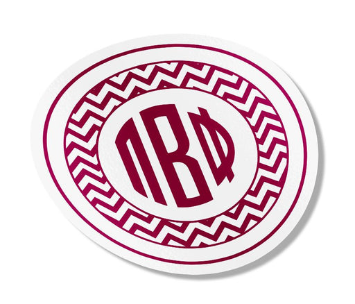 Pi Beta Phi Pi Beta Phi Sorority Monogram Bumper Sticker