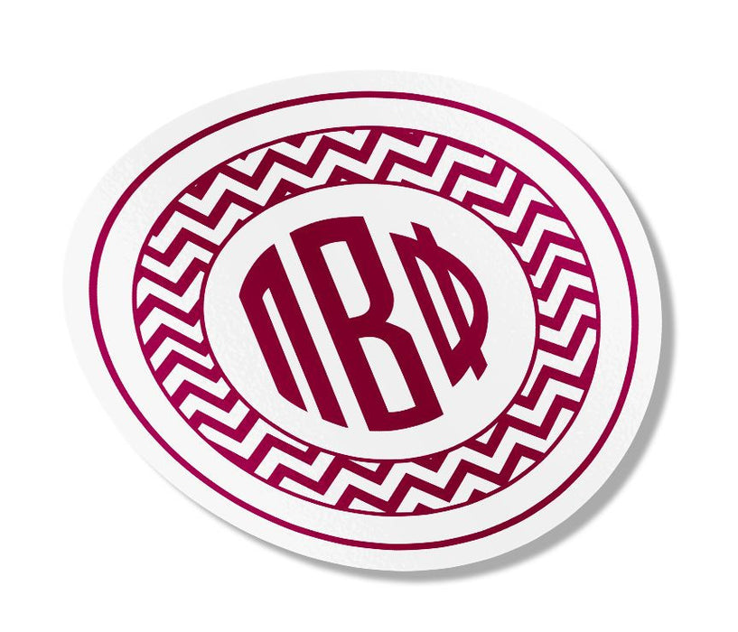Pi Beta Phi Sorority Monogram Bumper Sticker Pi Beta Phi Sorority Monogram Bumper Sticker