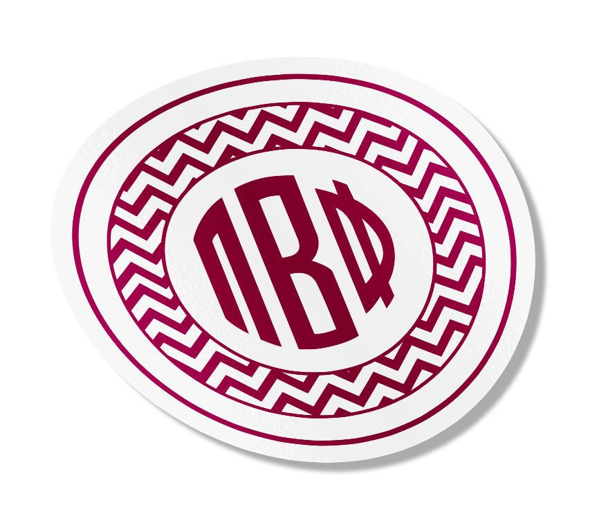 Pi Beta Phi Sorority Monogram Bumper Sticker Pi Beta Phi Sorority Monogram Bumper Sticker