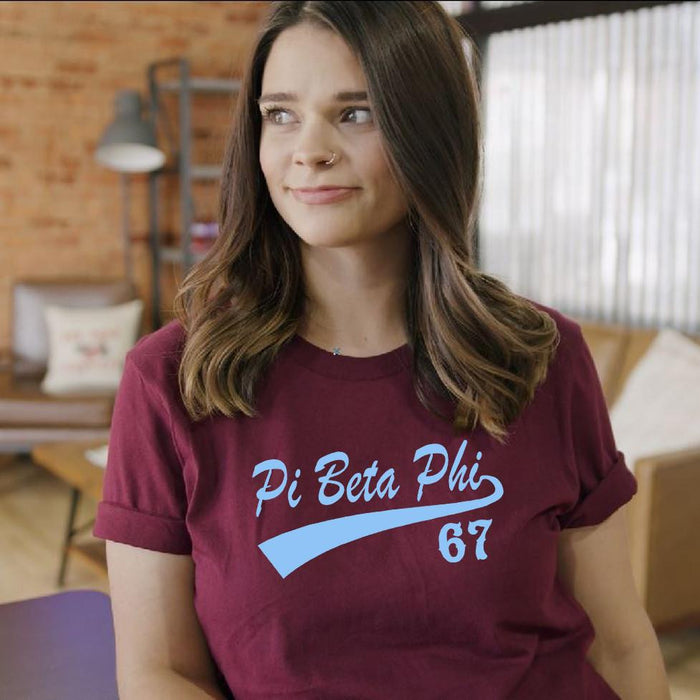 Pi Beta Phi Tail T Shirt Pi Beta Phi Tail T-Shirt
