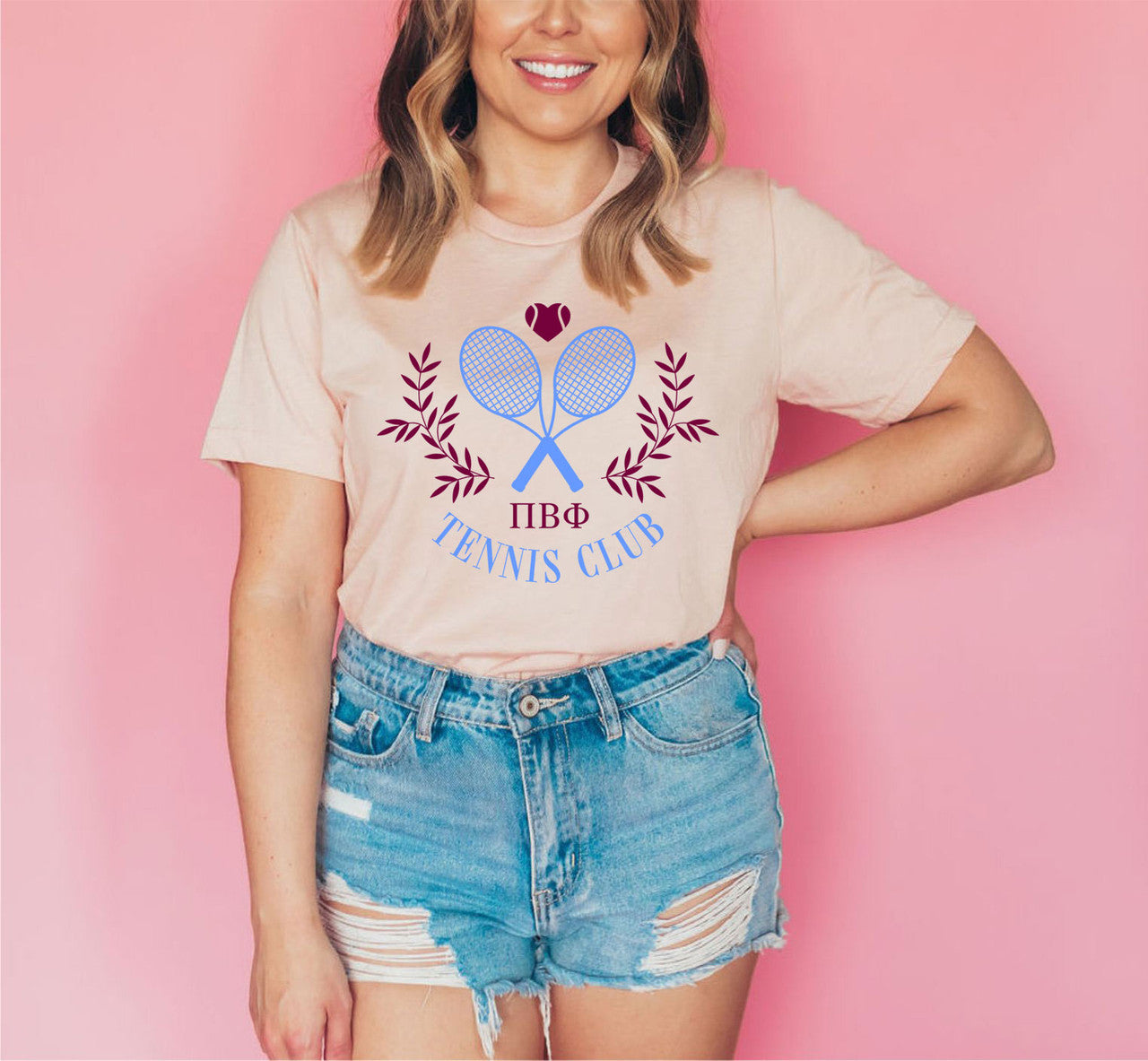 Pi Beta Phi Tennis Club Tee Pi Beta Phi Tennis Club Tee