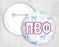 Pi Beta Phi Multi Bows Pin Buttons Pi Beta Phi Multi Bows Pin Buttons