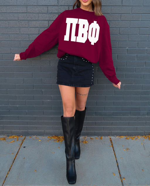 Pi Beta Phi Pi Beta Phi Giant Greek Letter Crewneck