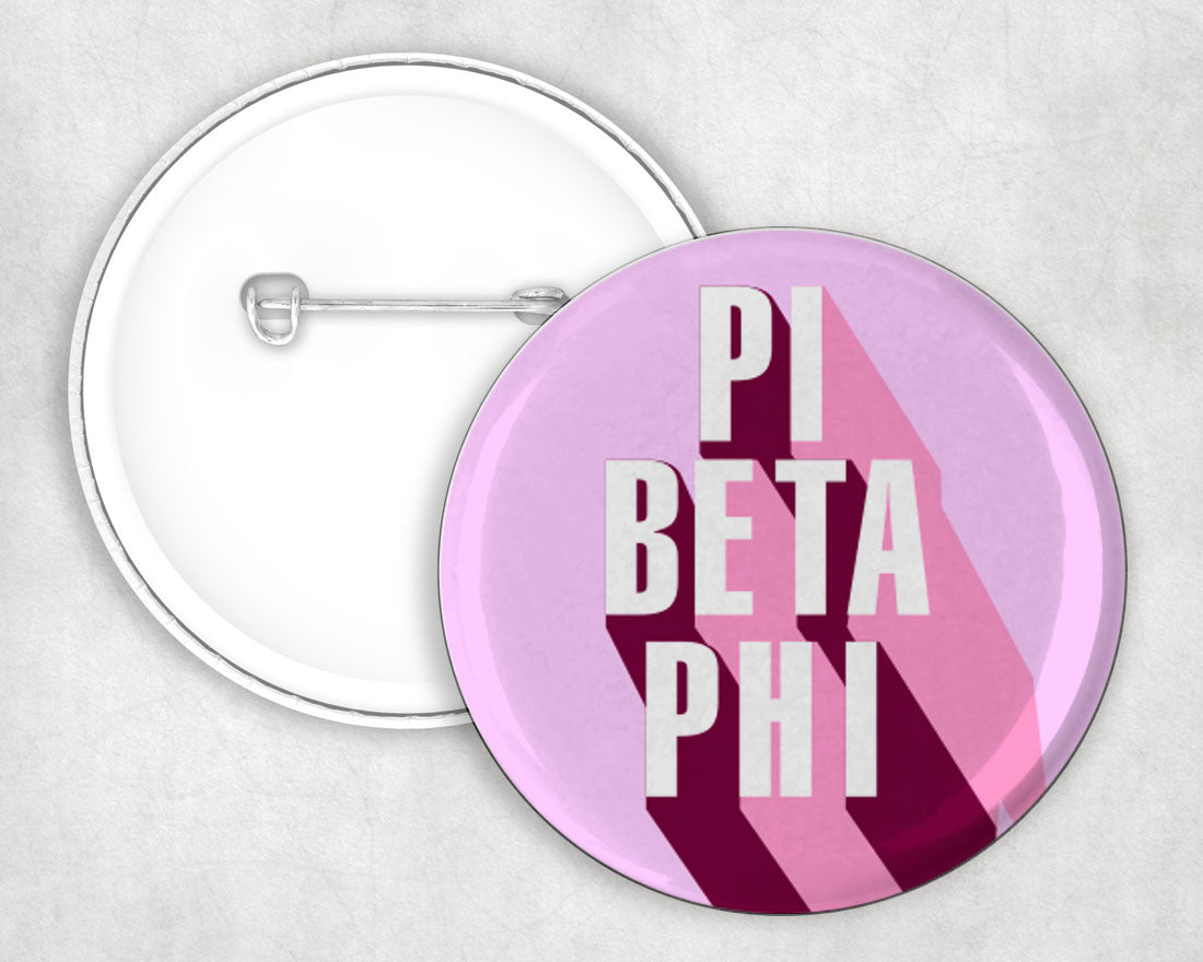 Pi Beta Phi 3d Button Pin Buttons Pi Beta Phi 3D Button Pin Buttons