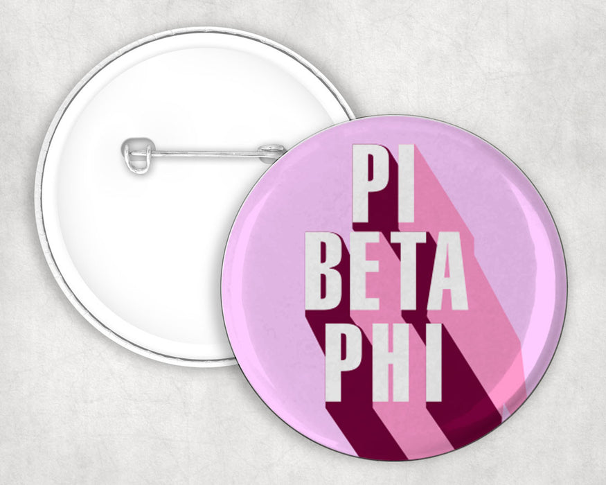 Pi Beta Phi 3d Button Pin Buttons Pi Beta Phi 3D Button Pin Buttons
