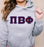 Pi Beta Phi Custom Twill Hooded Sweatshirt Pi Beta Phi Custom Twill Hooded Sweatshirt